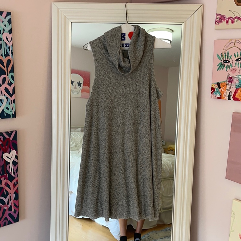 Urban Outfitters BDG grey cowl neck sweater dress